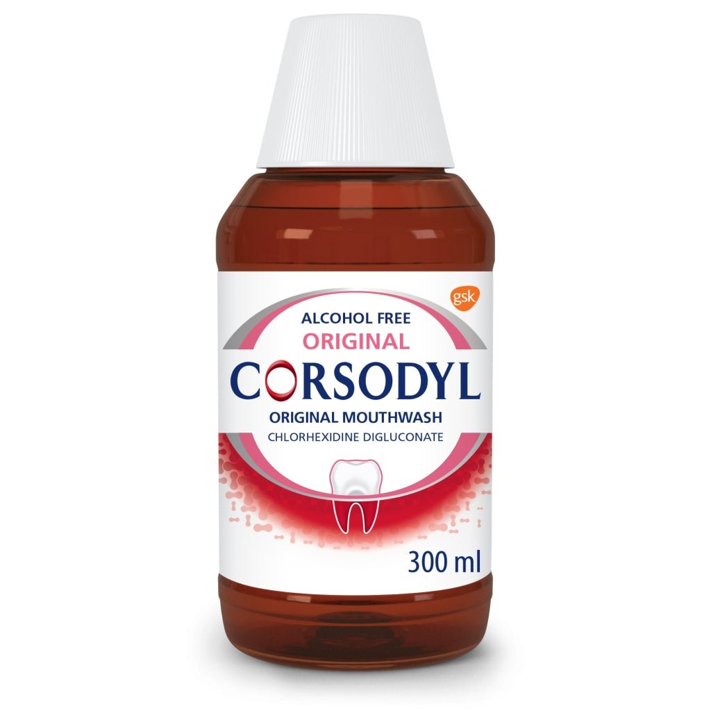 Corsodyl Mouthwash Original Alcohol Free 0.2% 300Ml (MED) - Intamarque - Wholesale 5054563057815