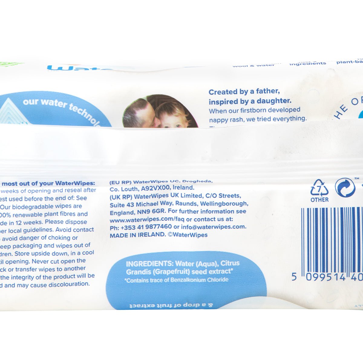 Lot 1440 Lingette Waterwipes - 24 paquet - WaterWipes