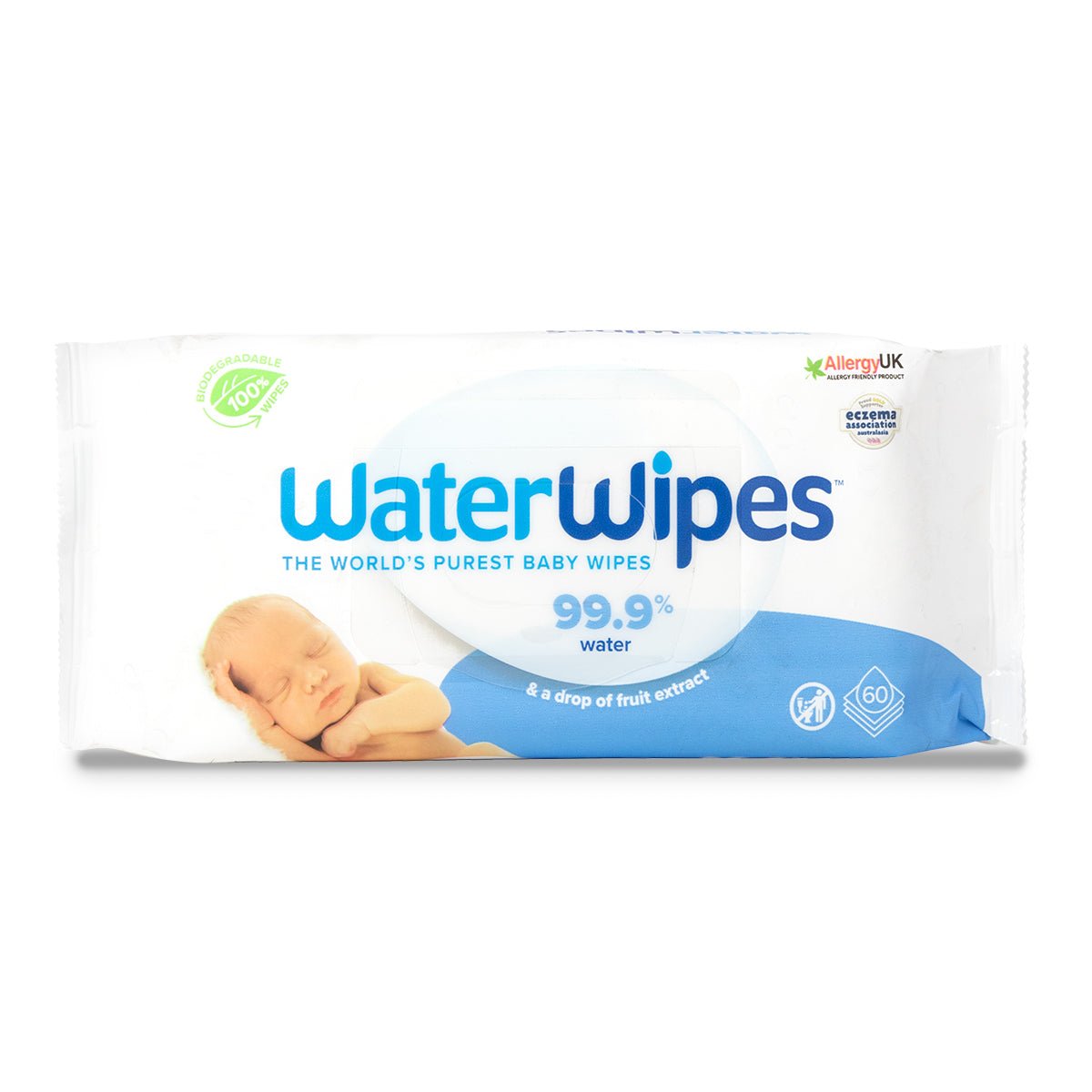 PACQ 60 LINGETTES BEBE WATER WIPES - HE.CO STOP - Prodhex