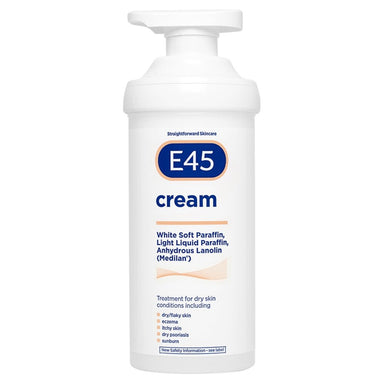 E45 500g Dermalogical Cream Pump (MED) - Intamarque - Wholesale 7350087736839