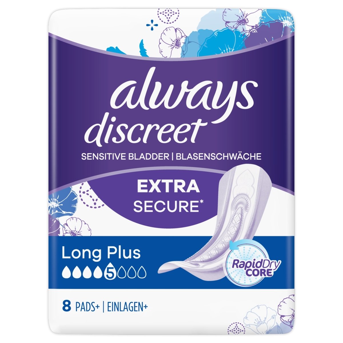 Always Discreet 8s Sensitive Bladder And Incontinence, 8001090066008