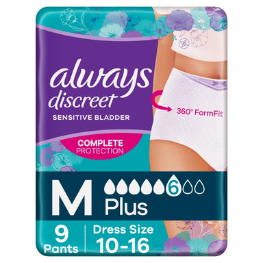 Always Discreet Pants Plus 9's Medium - Intamarque 8001090111715